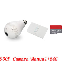 Load image into Gallery viewer, Panoramic 360 Degree Light Bulb HD Camera