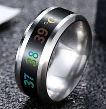 Load image into Gallery viewer, Smart Body Temperature Ring Stainless
