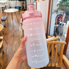 Load image into Gallery viewer, 2L Large Water Bottle With Time Marker
