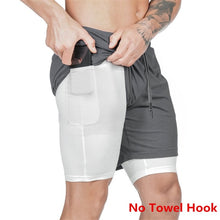 Load image into Gallery viewer, 2 in 1 Men Running Shorts
