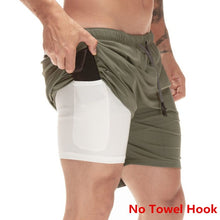 Load image into Gallery viewer, 2 in 1 Men Running Shorts
