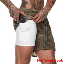 Load image into Gallery viewer, 2 in 1 Men Running Shorts
