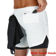 Load image into Gallery viewer, 2 in 1 Men Running Shorts
