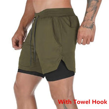 Load image into Gallery viewer, 2 in 1 Men Running Shorts
