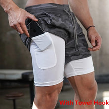 Load image into Gallery viewer, 2 in 1 Men Running Shorts
