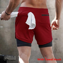 Load image into Gallery viewer, 2 in 1 Men Running Shorts
